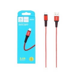 DENMEN FAST CHARGING DATA CABLE D02V FOR MICRO 2.4A RED DENMEN FAST CHARGING DATA CABLE D02V FOR MICRO 2.4A RED